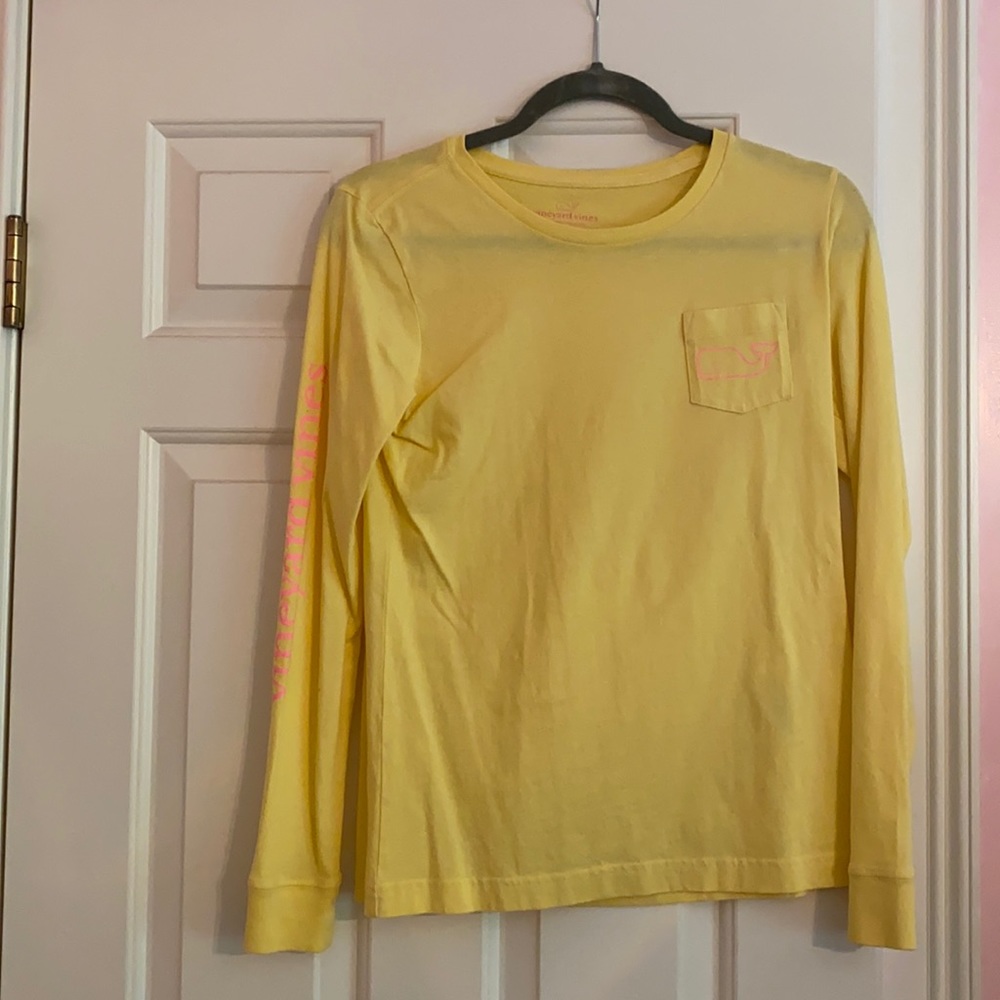Yellow Vineyard Vines Women long sleeve shirt